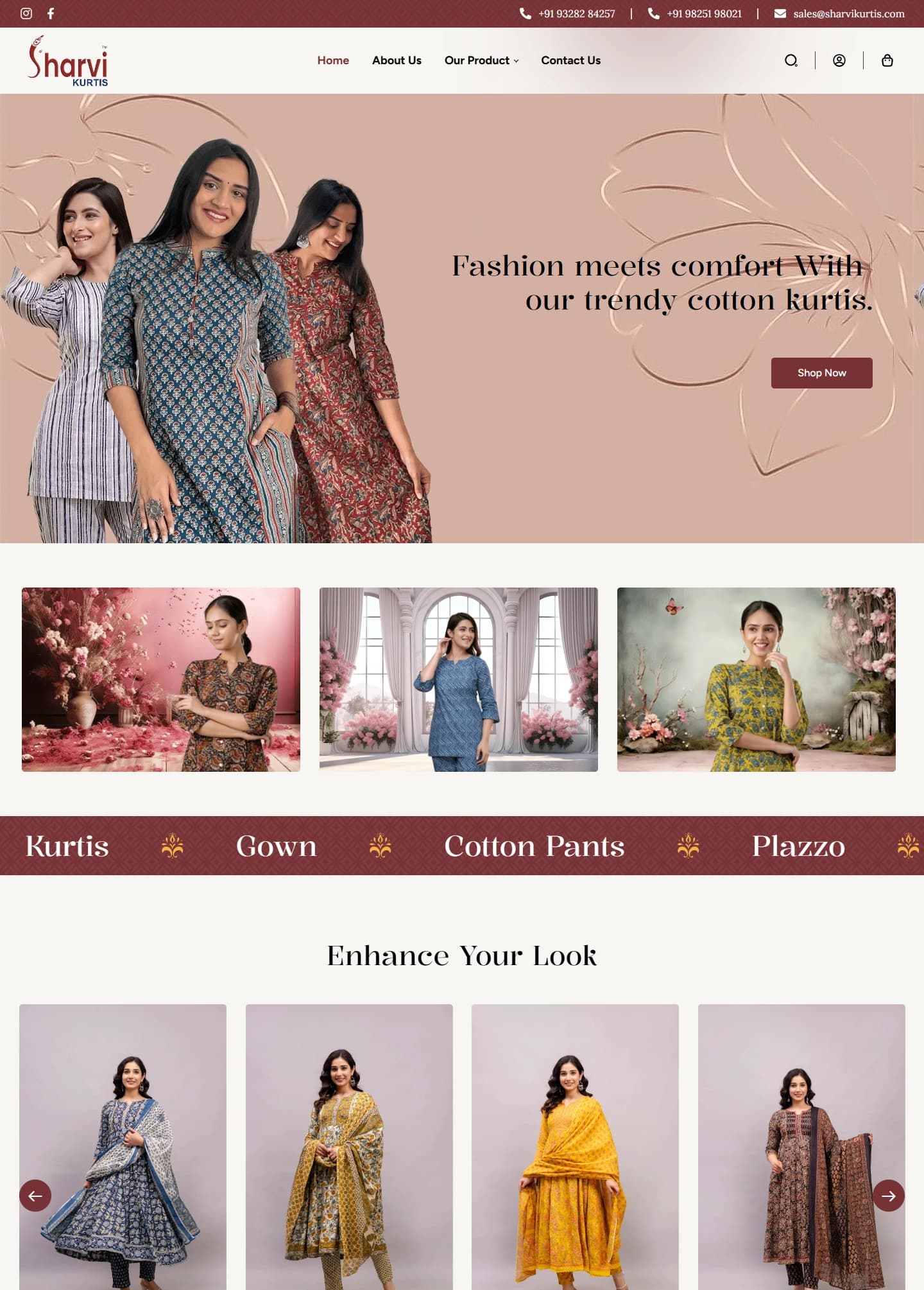 Sharvi Kurtis